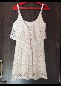 Forever 21 Off White Lace Dress