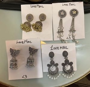 Bohemian Jhumka Earrings Set 4