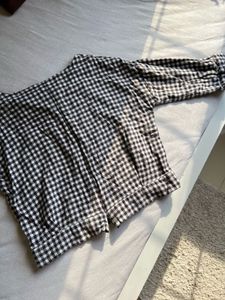 People - Trendy Gingham "Whatever" Top