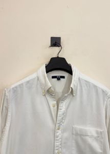 Classic White Button-Down Shirt
