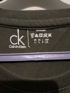 Calvin Klein Olive Green Logo Tee