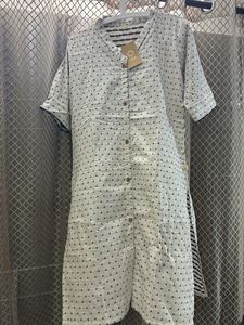 white threaded kurta