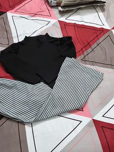 Flared Houndstooth Pants