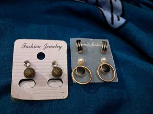 Hurry: Combo: Set Of 5 Studs+ 1 Ear Fitted Earring