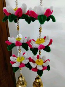 Beautiful Lotus Toran with Bells