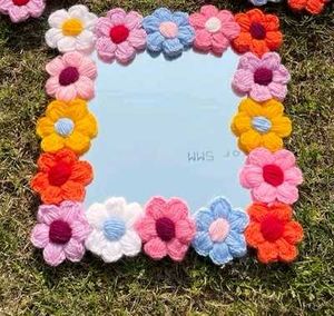 Crocheted Flower Mirrors