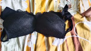 Black Lace Padded Bra
