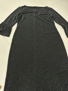 Sparkly Black Long Sleeve Dress