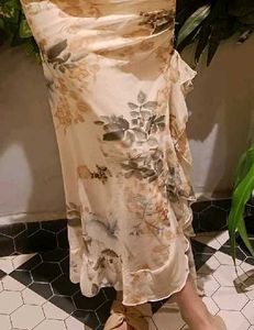 Floral Print Ruched Dress