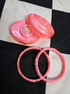 Pink Bangles and sindoor