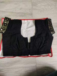 White &amp; Black Designer Saree