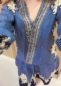Floral Print Long Sleeve Dress- Size M
