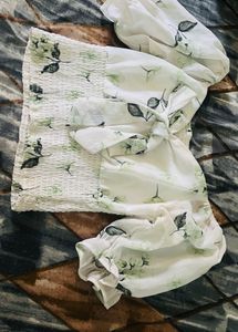 Chic Floral Print Wrap Top