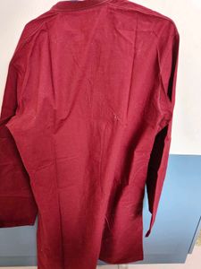 Men's Maroon Kurta