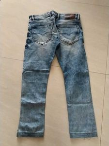 Stylish Blue Distressed Jeans