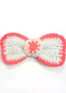 Handmade Crochet Bow Hair Ties - Pack of 3
