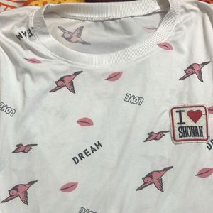 Dream &amp; Love Print Long Sleeve Top