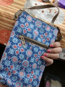 Ajrakh Print Mobile Sling