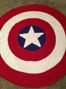 Captain America Shield Rug