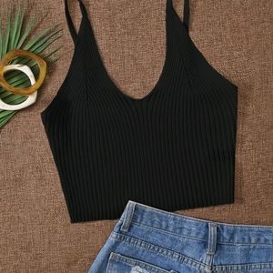 Urbanic Acrylic Woven Crop Top