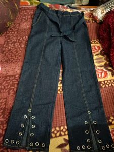 Stylish Wide Leg Denim Pants