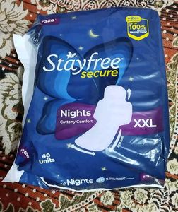 New Stayfree Secure Nights Pads- XXL