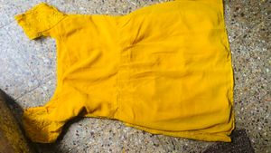 Tiered Yellow Kurti