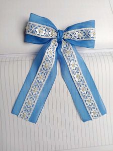 💙Blue Hairbow Clip 🎀