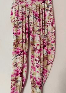 Flowy Floral Dhoti Pants
