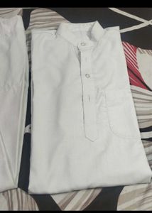 Men's White Kurta Set