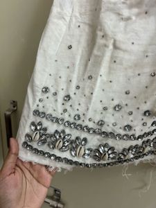 Embellished Lace-Up Mini Skirt(Brand new )