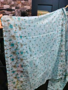 xxl Beautiful Blue Floral Kurta Set