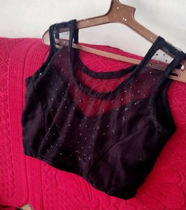 Royal look Black party wear Blouse