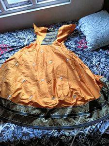 Orange Lehenga Choli with Embellishments