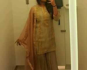 Elegant Embroidered Kurta Set with Palazzo