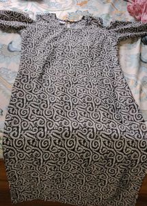 black and white kurti.