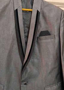 Grey Blazer With Pant &amp; Shirt