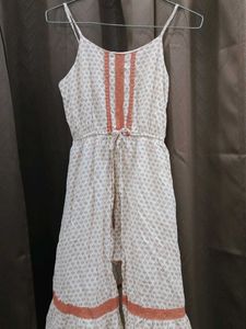 Mid slit Dress with attached Shorts