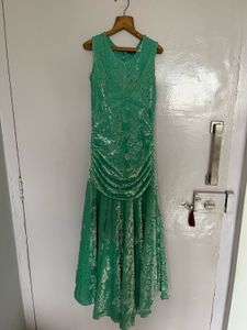 Green Velvet Maxi Dress