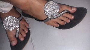 Sparkling Flip-Flop Sandals