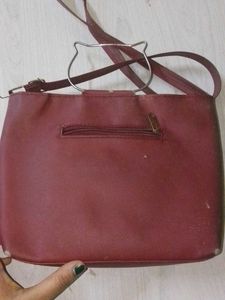 Chic Quilted Handbag with "PINK" Accent