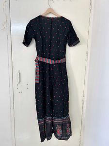 Women Stylish Black Polka Dot Jumpsuit