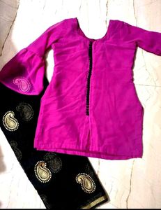 Beautiful Pink Kurta Set with Dupatta