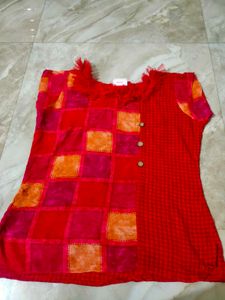 Red  short kurti