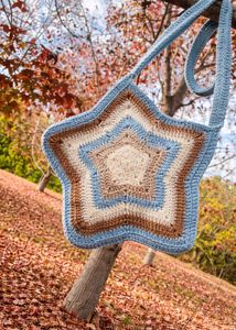 Boho Star Crochet Crossbody Bag
