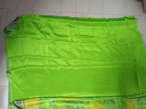 Perrot Green Pure Silk Saree