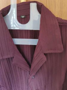 Men's Purple Short Sleeve Shirt