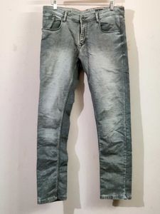 Men's denim light green jeans pant