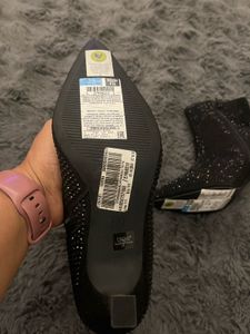 Brand New M&amp;S Sparkling Black Ankle Boots