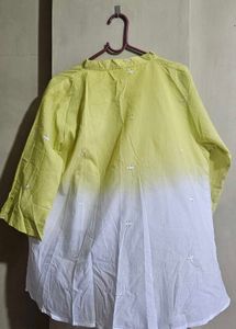 Embroidered Ombre Kurta